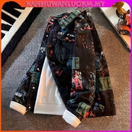 Ready Stock jaket jeans lelaki bomber jacket Denim men ins trendy brand autumn winter men's Korean v
