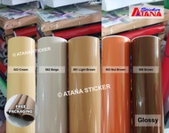 Skotlet Coklat Muda Tua Glossy Cokelat Kacang Cream Krem Beige Mocca Nut Brown Pastel Gloss Kilap Me