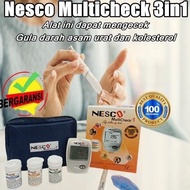 Promo Nesco multicheck 3in1 alat tes kesehatan alat tes gula darah