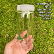 Toples Jar Cylinder 480 ml toples bumbu toples bawang goreng