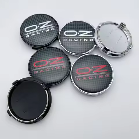 4pcs O.D 61mm Clips 56mm Car Wheel Center Caps Wheel Rim Dust Cover Hub Hubcaps OZ O.Z Racing Logo E