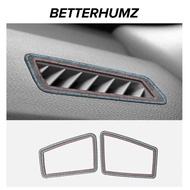 For BMW E90 E92 E93 Alcantara Dashboard Side Air Vent Trim Frame Interior Accessories