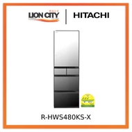 Hitachi R-HWS480KS-X (Crystal Mirror) Multi Door Refrigerator (500L)