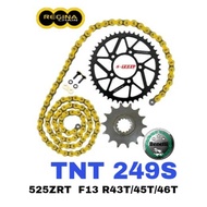 REGINA Sprocket Set Benelli TNT 249S 525 ZRT Ring Chain Rantai Spoket ZRING ZRA Z Ring  Spare Part M