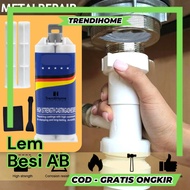 [TrendiHome] Heat Resistant AB Iron Glue 50ml - Heat Resistant AB Metal Glue - AB Industrial Adhesiv