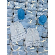 VN A611 | A|O 3IN1 GIRLS' KIDSWEAR OOTD TERNO JOGGER w/ CAP | BLUE 1-10YO