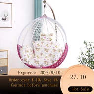 🧸Hanging Basket Cushion Single Chlorophytum Removable and Washable Bird's Nest Swing Cushion Glider Cushion Rattan Cradl