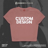 KATUN NORACY.STUDIOS - CUSTOM CROP TOPDesign REGULAR OVERSIZE T-SHIRT COLOR METAL BAND ROCK MUSIC | 