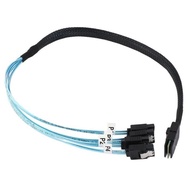 - Mini SAS SFF-8087 36Pin Male to SATA Standard 4 Port Female HIGH QUAL