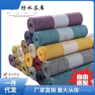 Linen Tea Table Flag Dry Tea Table Tea Table Zen Waterproof Cloth Chinese Tea Table Cloth All-Match 