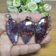 Five-color Agate Stone Pendant Genuine Agate Stone
