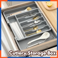 Cutlery Storage Adjustable Kitchen Drawer Divider Cutlery Organizer Drawer Container