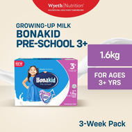 Wyeth® BONAKID PRE-SCHOOL® 3+ Stage 4 Powdered Milk Drink for Children Over 3 Years Old, Sachet in B