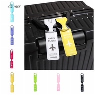 DELMER PVC Luggage Tag, Boarding Pass Baggage Name Tags Airplane Suitcase Tag, Soft Aircraft Luggage