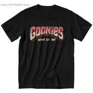 The Goonies Never Say Die T Shirt Homme Pure Cotton Tee Tops Comedy Film Tshirt Short Sleeved Urban 