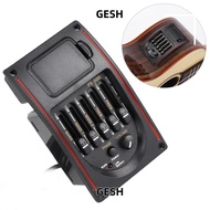 GESH ​Guitar Preamp EQ​, EQ PS-500 ​Electric Digital​ ​Acoustic Guitar Pickup, Convenient ​For Acous