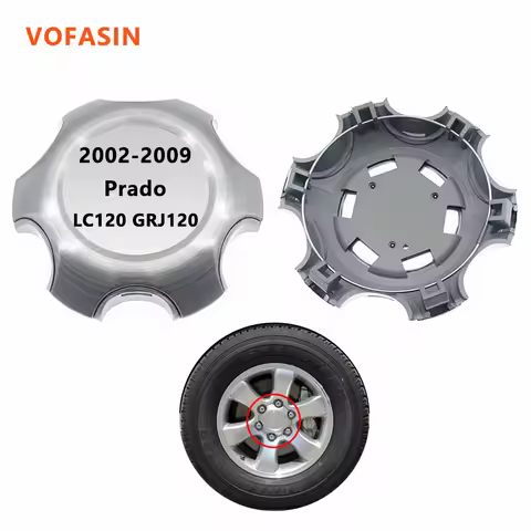 4Pcs Aluminum Hubcaps Wheel Center Hub Cap Rim Caps For 2002-2009 Toyota Land Cruiser Prado LC 120 G