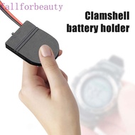 FALLFORBEAUTY Battery Storage Boxes Battery 5Pcs Storage Case Flip Cover With ON-OFF Switch Wire Lea