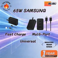 Samsung Fast Charging Power Adapter | Multi-Port 65W/45W/25W PD Charger, 3-Port USB-C + USB-A, Super