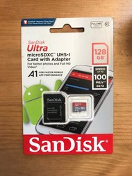 SanDisk Ultra 128GB MicroSDXC Card w/Adapter 內存卡+轉換套