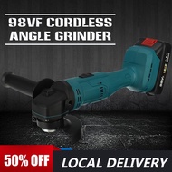 100mm 98VF 18V Electric Cordless Angle Grinder With Li-ion Battery Cutting Grinding Machine Tool For