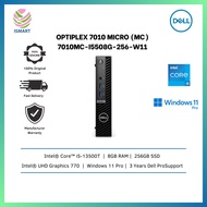 Dell OptiPlex 7010MC-i5508G-256-W11 Micro Desktop PC (I5-13500T, 8GB, 256GB SSD, Intel, W11P)