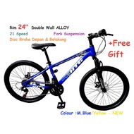 READY STOCK HTG 24"Bicycle MTB GEAR 21 Speed murah murah