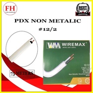 ☜ ▬ ✅ WIREMAX PDX NON - METALLIC 75METER 12/2 (2.0mm/2C) Electrical Wire 100% PURE COPPER