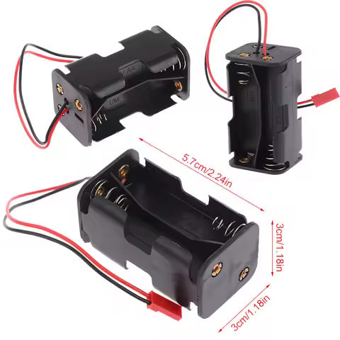 1/10 1/8 RC ON/OFF Switch JST Connector 6V Receiver Box RC Light Battery Box For RC FS JLB HSP Car A