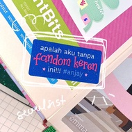 Cool Fandom Sticker - Die cut glitter