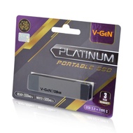 V-GeN SSD Portable Platinum 128GB - V-GeN 128GB USB 3.2 Type C