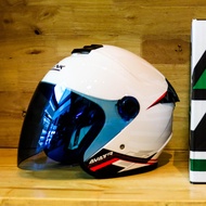 ใหม่..หมวกกันน็อคครึ่งใบ Open face / LINK รุ่น AVATR ชิลด์ ปรอท ราคาเพียง 790.- เท่านั้น