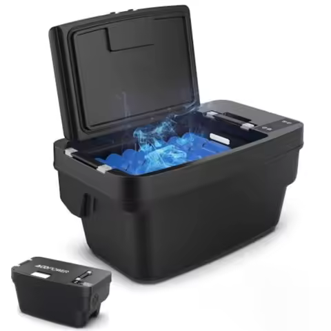12 Volt Car Refrigerator for Tesla Model Y Tesfridge 35QT Electric Cooler 12V Fridge APP Control Por