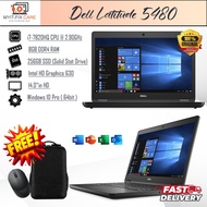 Dell Latitude 5480 Intel Core i7-7820HQ  2.9GHz 8GB 256GB SSD 14" Black