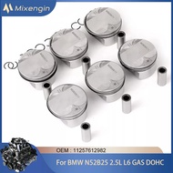 Auto Engine Parts 6pcs Piston & Ring Kit STD Φ82mm For BMW 2.5L L6 GAS DOHC N52B25 X1 X3 Z4 323i 325