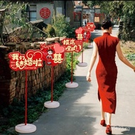 Decorate Rural Area Decoration Path Guide Courtyard Wedding kt Wedding Signage Wedding Guide Sign Ro
