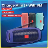 ♥ SFREE Shipping ♥  Charge Mini 3+ Strong Bass Portable Mini Speaker with Bluetooth Wireless USB Pendrive Micro SD Card FM Radio