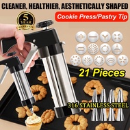 【Delivery in 2 days】Acuan Semperit Pecah 21 Acuan Biskut Raya DIY Cookie Press Maker 304 Stainless S