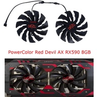 2Pcs/Set DIY Fans,100MM(95mm),PLD10015B12H,GPU VGA Cooler,For PowerColor DEVIL RX580 RX590 RX 590 58