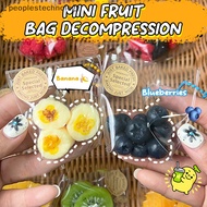 peoplestechnology Simulation Stress Relief Toy Sticky TPR Mini Fruit Bag Stress Relief Squishy Fidget Toy Mini Relief Squeeze Toy Gifts For Kids PLY
