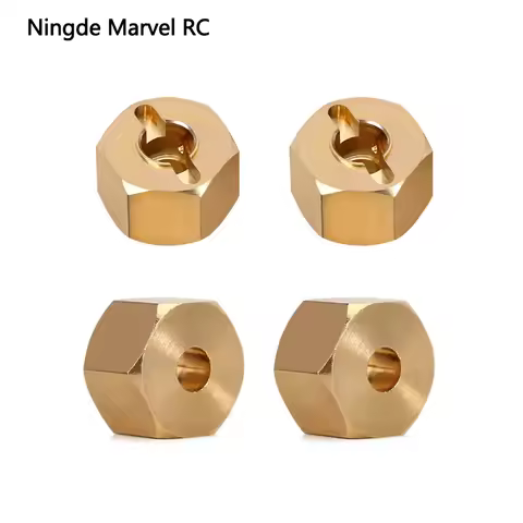 4 Pcs Brass Weighted Wheel Hex Hub 8/9/10MM For 1/10 Rc Crawler Vehicle Axial SCX10 90046 RR10 RGT 8