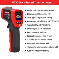 UT301A UNI-T + เครื่องมือตรวจสอบอุณหภูมิวงกลมดิจิตอลวัดอุณหภูมิแบบไม่สัมผัส