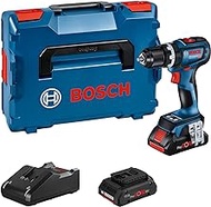 Bosch Professional 18V System Cordless Impact Drill GSB 18V-90 C (incl. 2 x 4.0 Ah PROcore Batteries, Bluetooth Low Energy Module GCY 42, Charger GAL 18V-40, in L-BOXX)