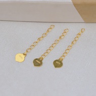 G18K Gold Extension Chain Necklace Extension AU750 Gold Chain Tail Necklace Extension Chain 2cm Adju