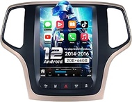 4Core+64G ROM Car Radio Stereo for Jeep Grand Cherokee WK 2014 2015 2016: Wireless Carplay Android A