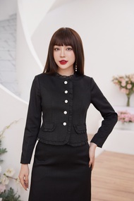 Áo Ký Giả Bèo Nếp Túi Nạp Nữ NKAK2311011 NK Fashion Thiết Kế Kiểu Dáng Thanh Lịch Trẻ Trung Tôn Dáng