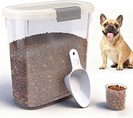 WBKTOOL Airtight Dog Food Storage Container 10 Lbs - Slim Tall Pet Cat Food Treat Container with Lid