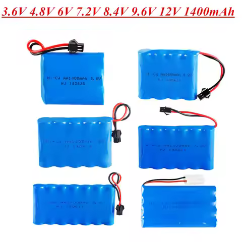 3.6V 4.8V 6V 7.2V 8.4V 9.6V 12V 1400mAh NiCD battery For RC Toys Cars Trucks Tank Guns Spare Parts A
