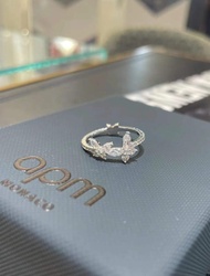 Xiji APM Monaco Butterfly Ring Womens Luxury 925 Silver Finger Ring Gift for Girlfriend Fashionable 