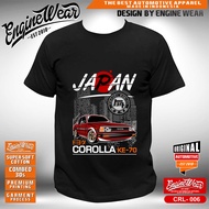 kaos corolla DX KE 70 tshirt toyota corolla KE70 baju mobil jdm otomotif - Enginewear CRL006